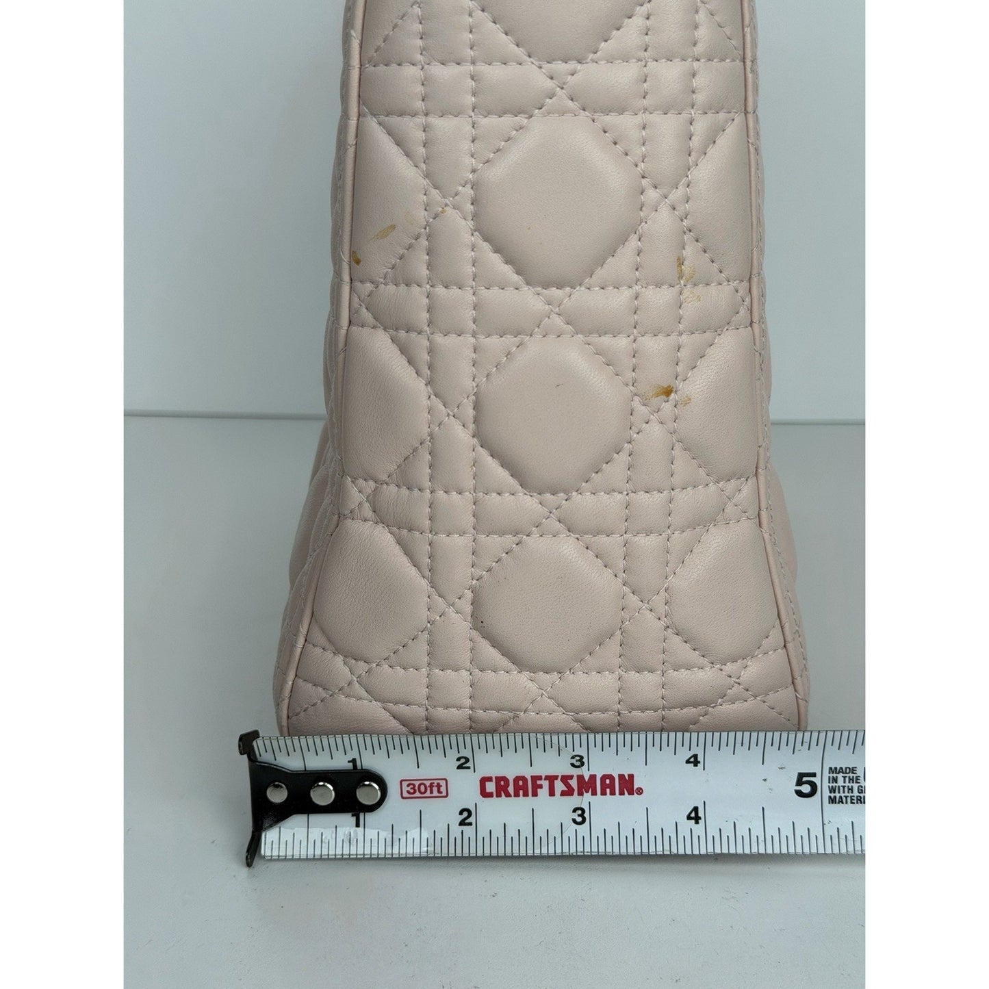 Dior Lady Dior Bag Medium in a Powder Pink Cannage Lambskin Leather 2016 U2