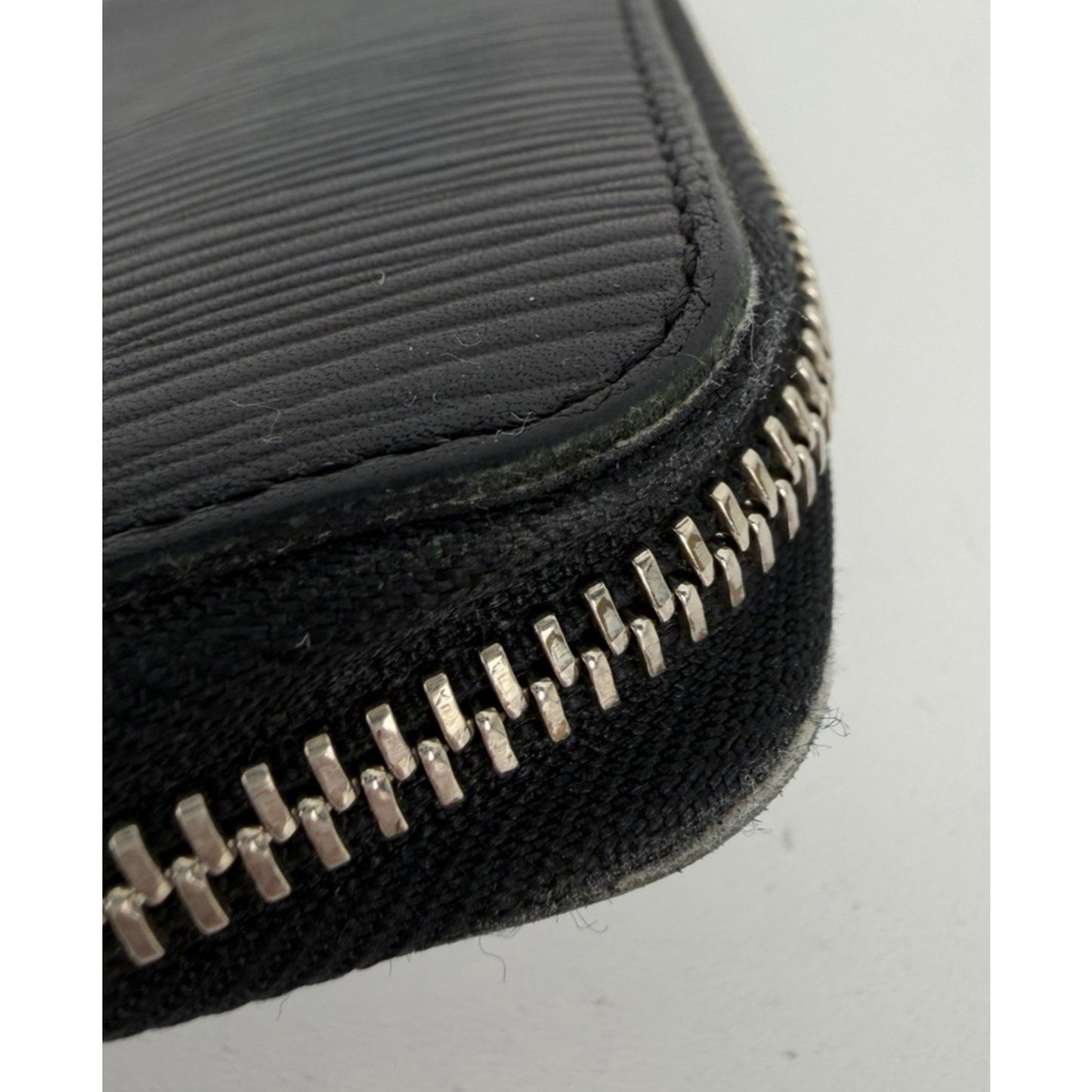 Louis Vuitton Zippy Wallet Organizer Black Leather&Silver-tone hardware 2014 K1