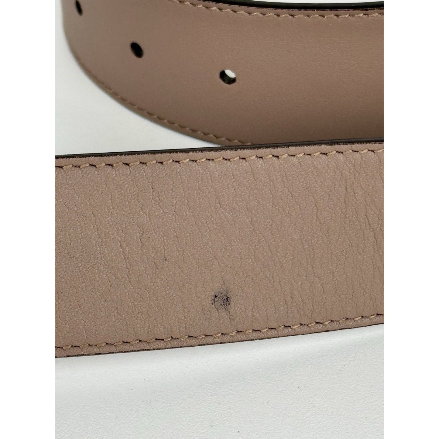 Gucci GG Marmont Leather Belt in Dusty Pink Size 90 36