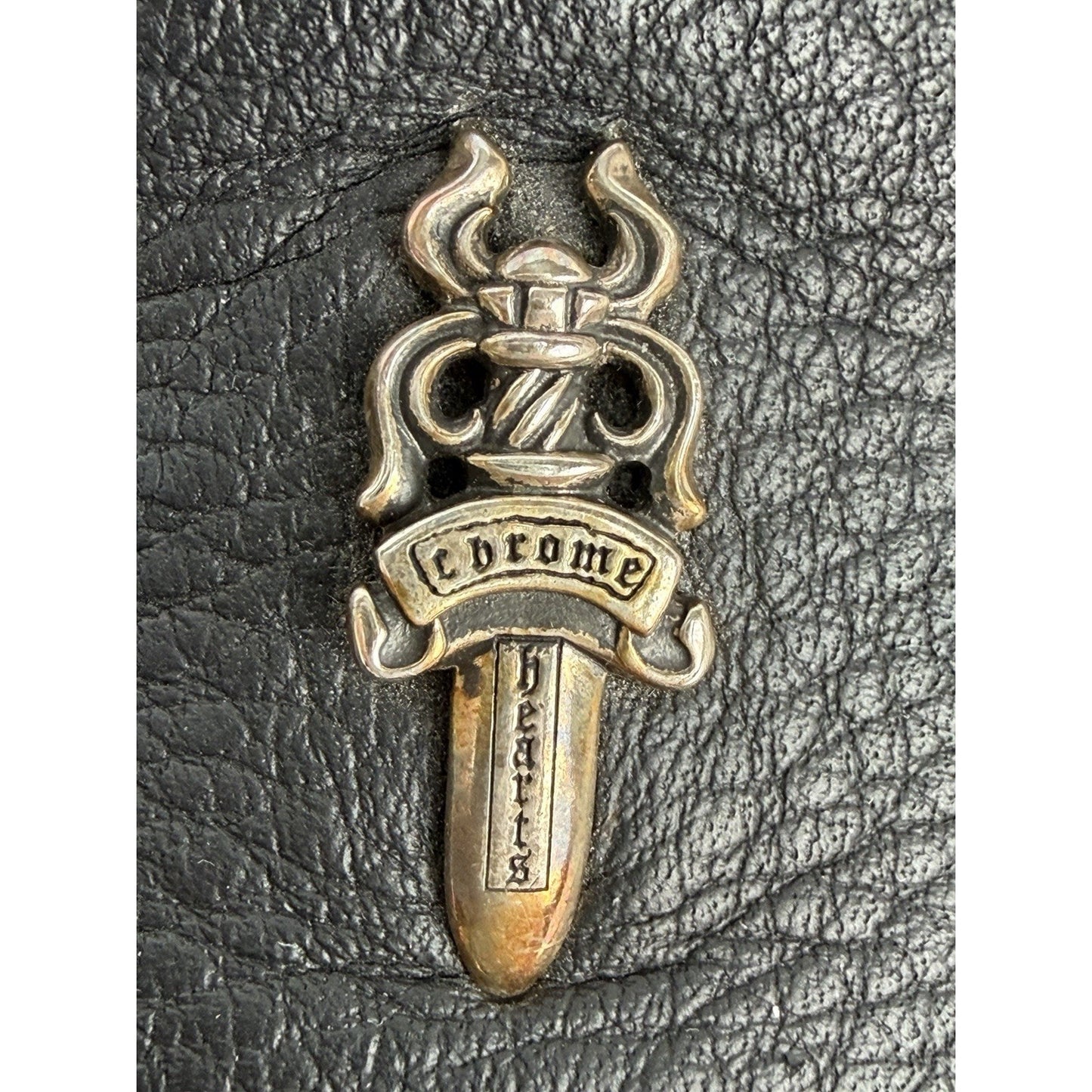 Chrome Hearts Dagger Slip On V2 Sneakers in Black Leather