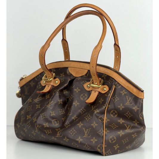 Louis Vuitton Tivoli Bag GM Monogram Brown Coated Canvas & Leather Trim 2015 S10
