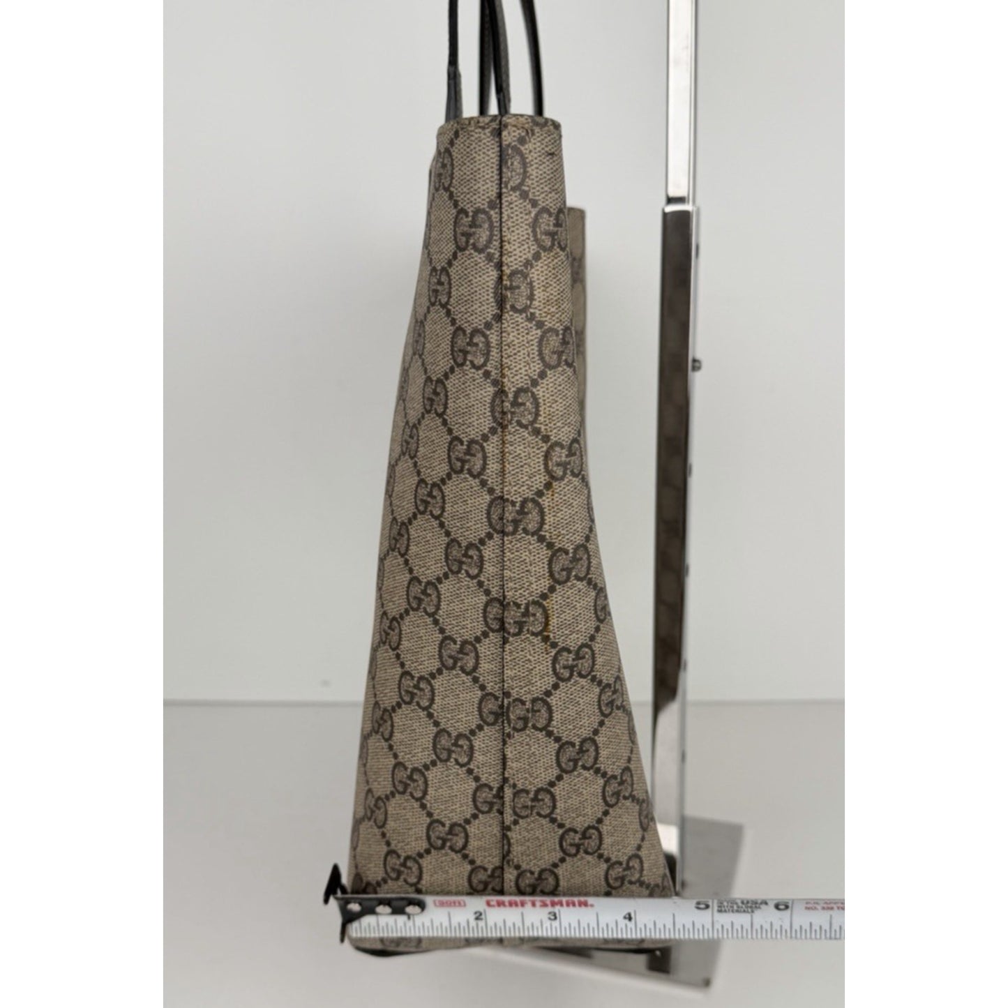 Gucci GG Monogram Coated Canvas Reversible Tote Black S