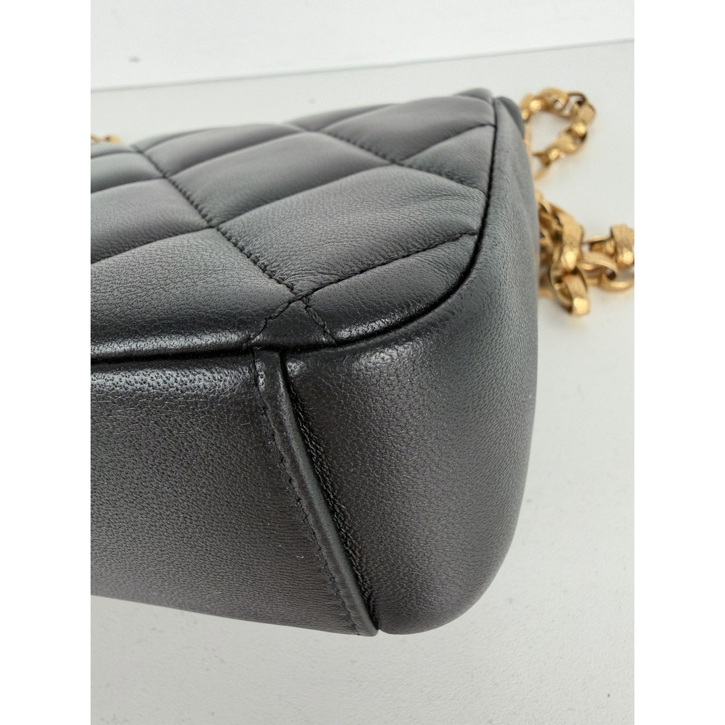 Chanel CC Coin Chain Flap Bag Small in Black Quilted Lambskin Leather 2020 F1