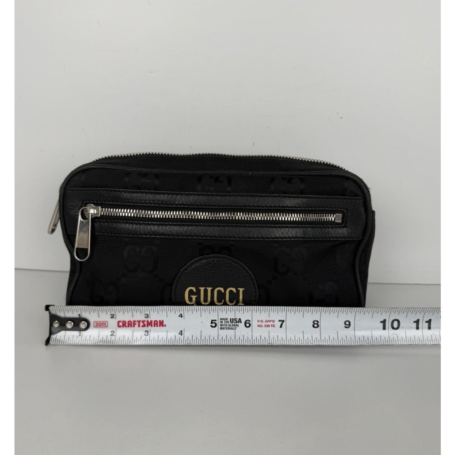 Gucci Off The Grid Belt Bag in Black GG Monogram Nylon S17