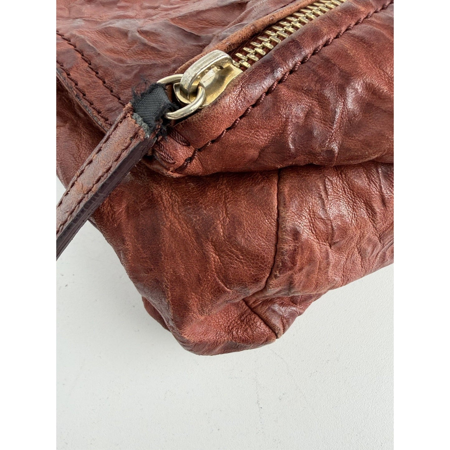 Givenchy Pandora Shoulder Bag Medium in Brick Wrinkled Sheepskin Leather S-08