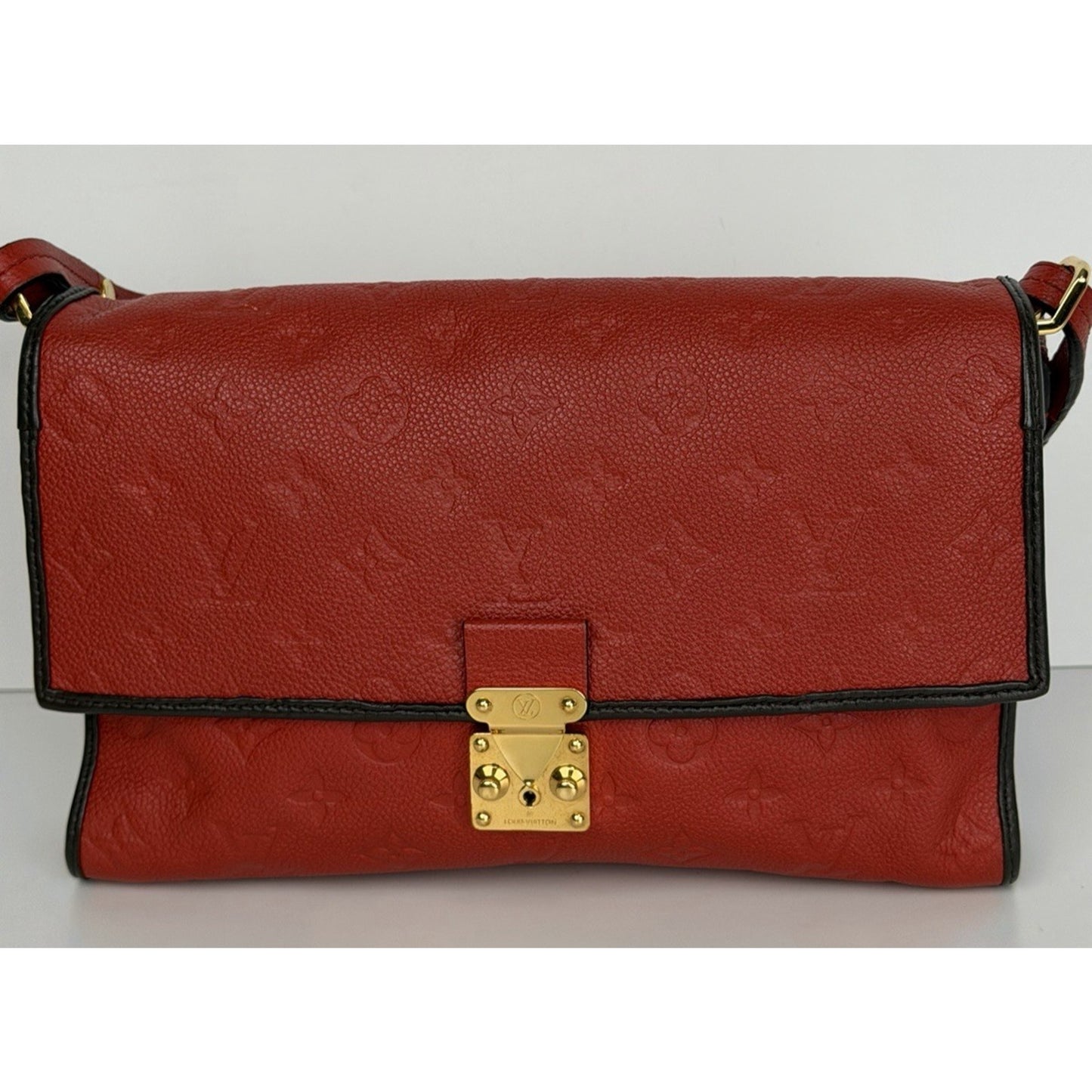 Louis Vuitton Fascinante Bag in Red Embossed Monogram Empreinte Leather 2013 S04