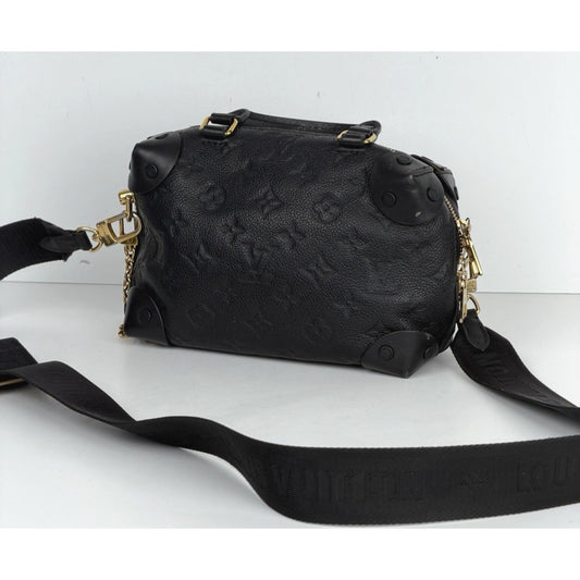 Louis Vuitton Petite Malle Souple Handbag Black Empreinte Leather 2020 S18