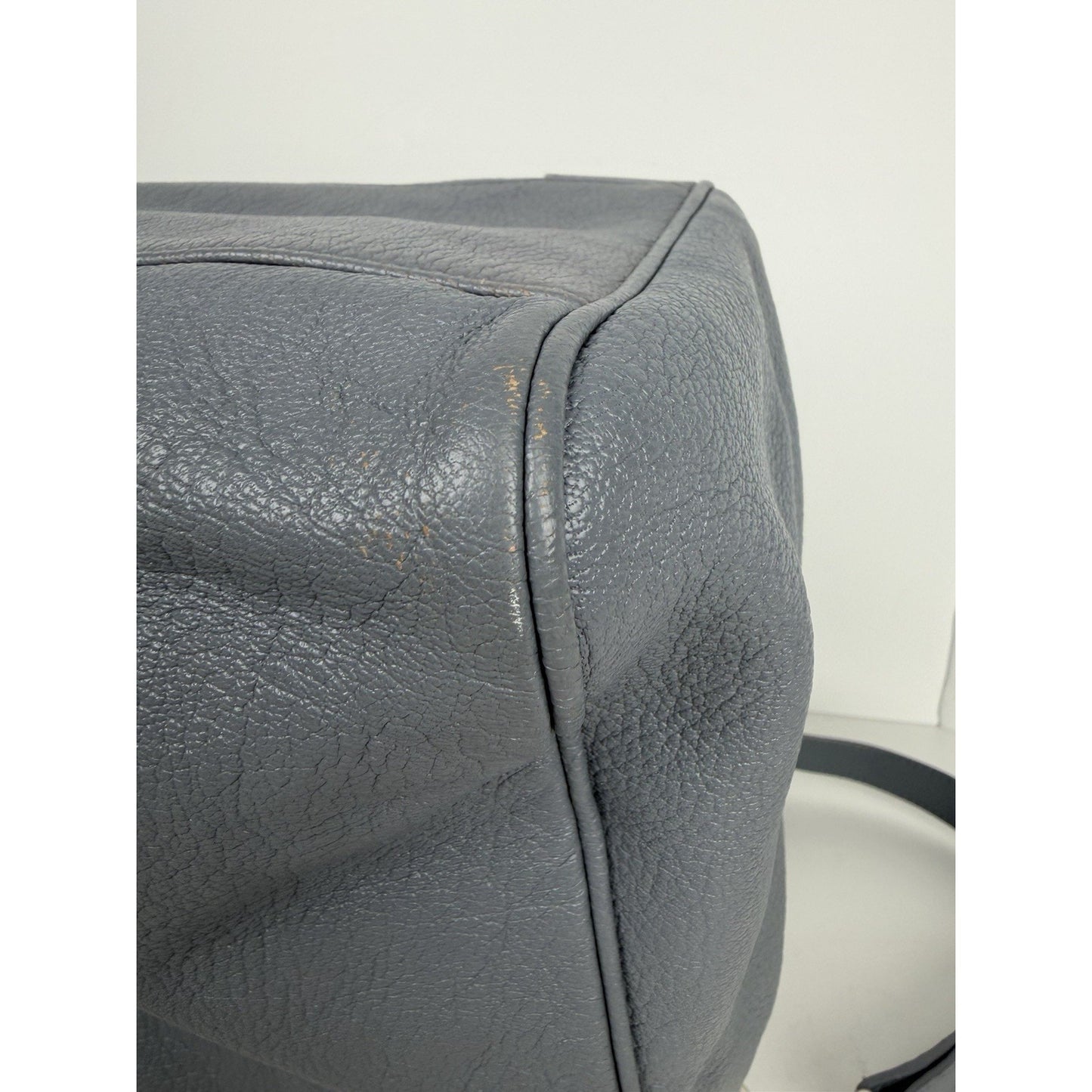 Balenciaga Motocross Classic City Shoulder Bag Medium in Grey Leather S