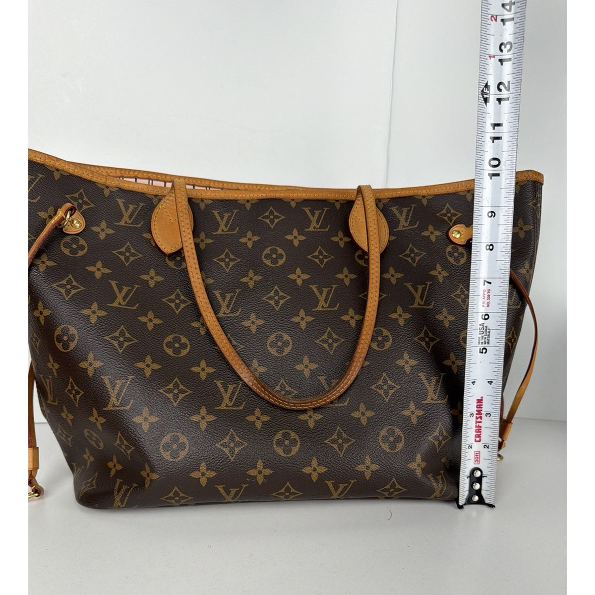 Louis Vuitton Neverfull MM Tote Bag in LV Monogram Brown Coated Canvas 2015 S22