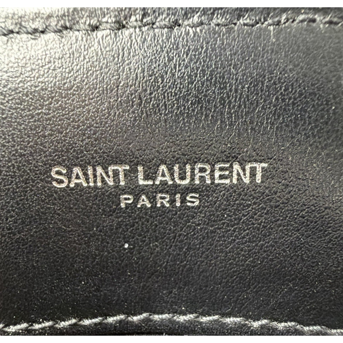 Saint Laurent Medium Loulou Matelasse Leather Shoulder Bag in Black C-5
