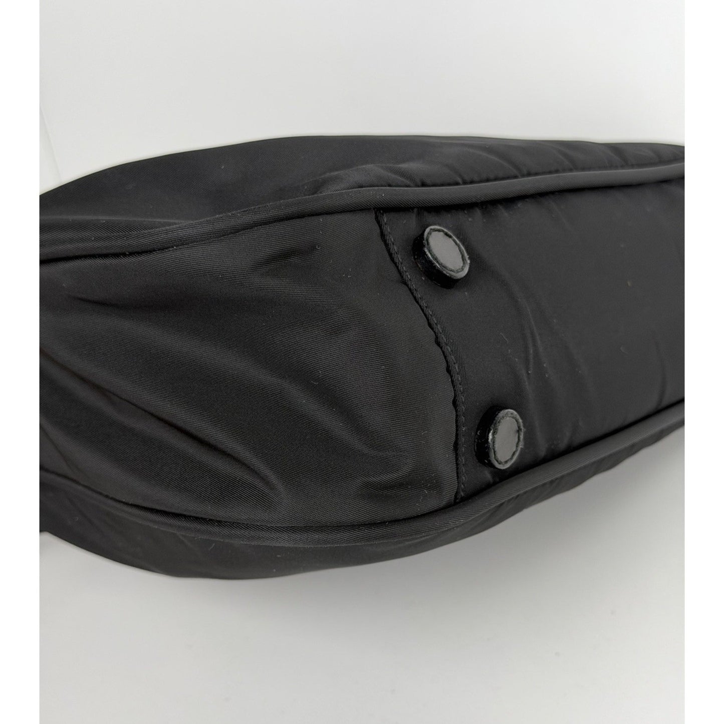 Prada Nylon Shoulder Bag Triangle Logo in Black for Women S06