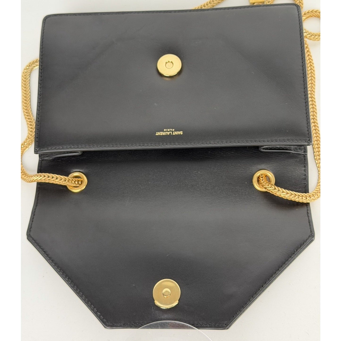 Saint Laurent Betty Shoulder Bag Small in Black Leather with a Chain Strap S13