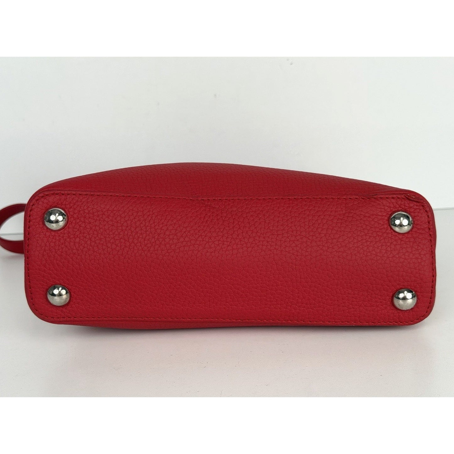 Louis Vuitton Capucines Shoulder Bag BB in Red Taurillon Leather 2017 D8