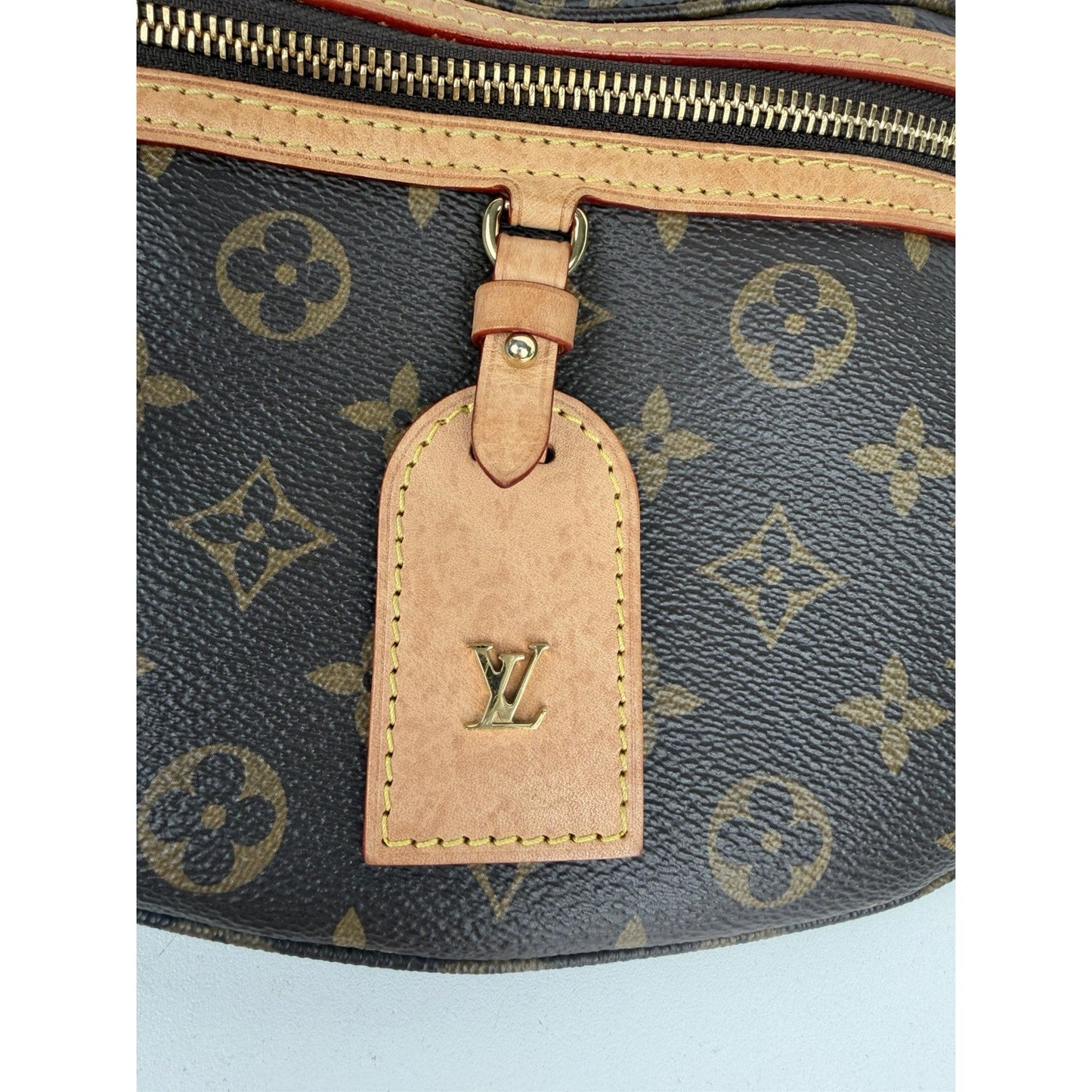 Louis Vuitton High Rise Bumbag in Brown Monogram Coated Canvas Microchipped D8