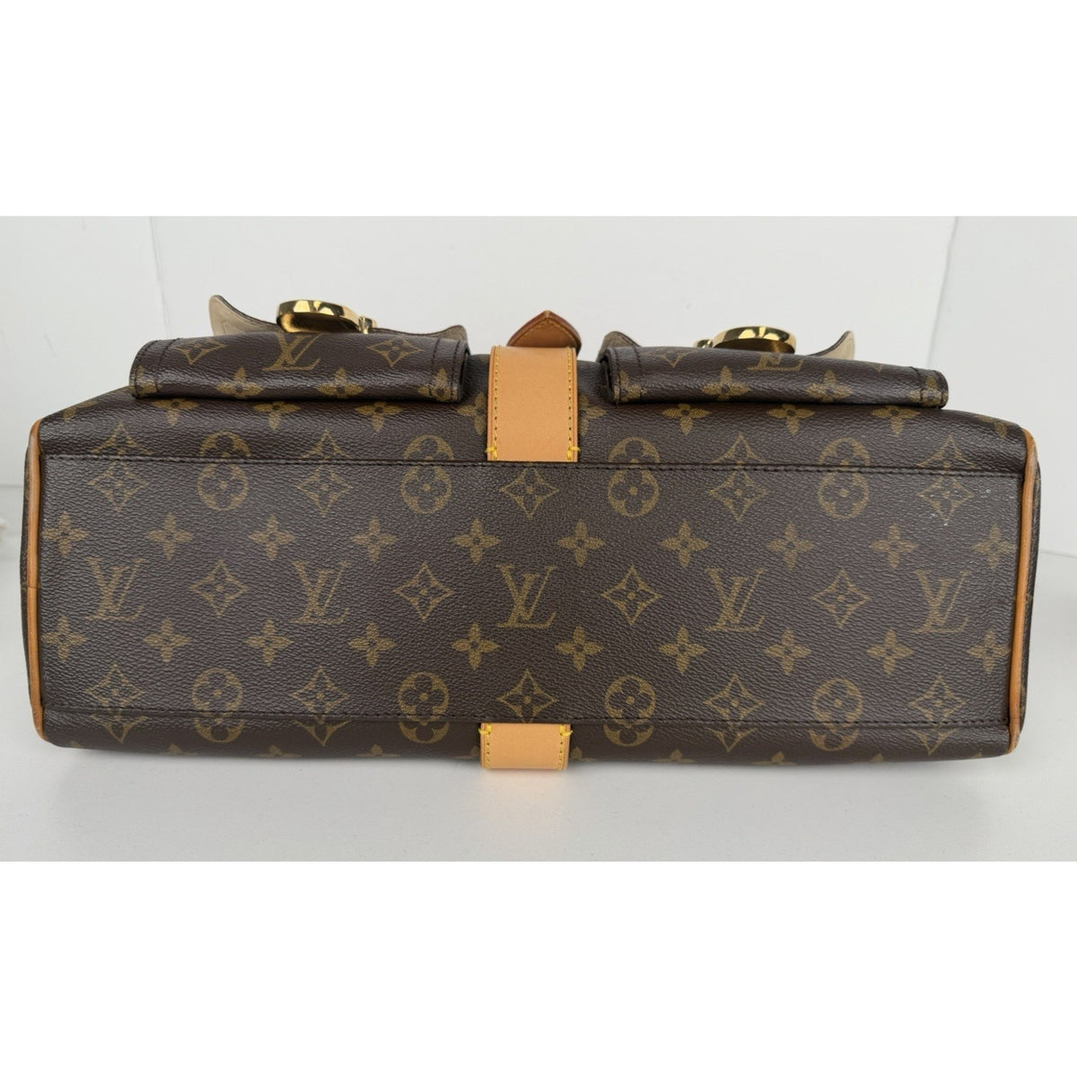 Louis Vuitton Vintage Manhattan Bag GM in Brown Monogram Coated Canvas 2005 S