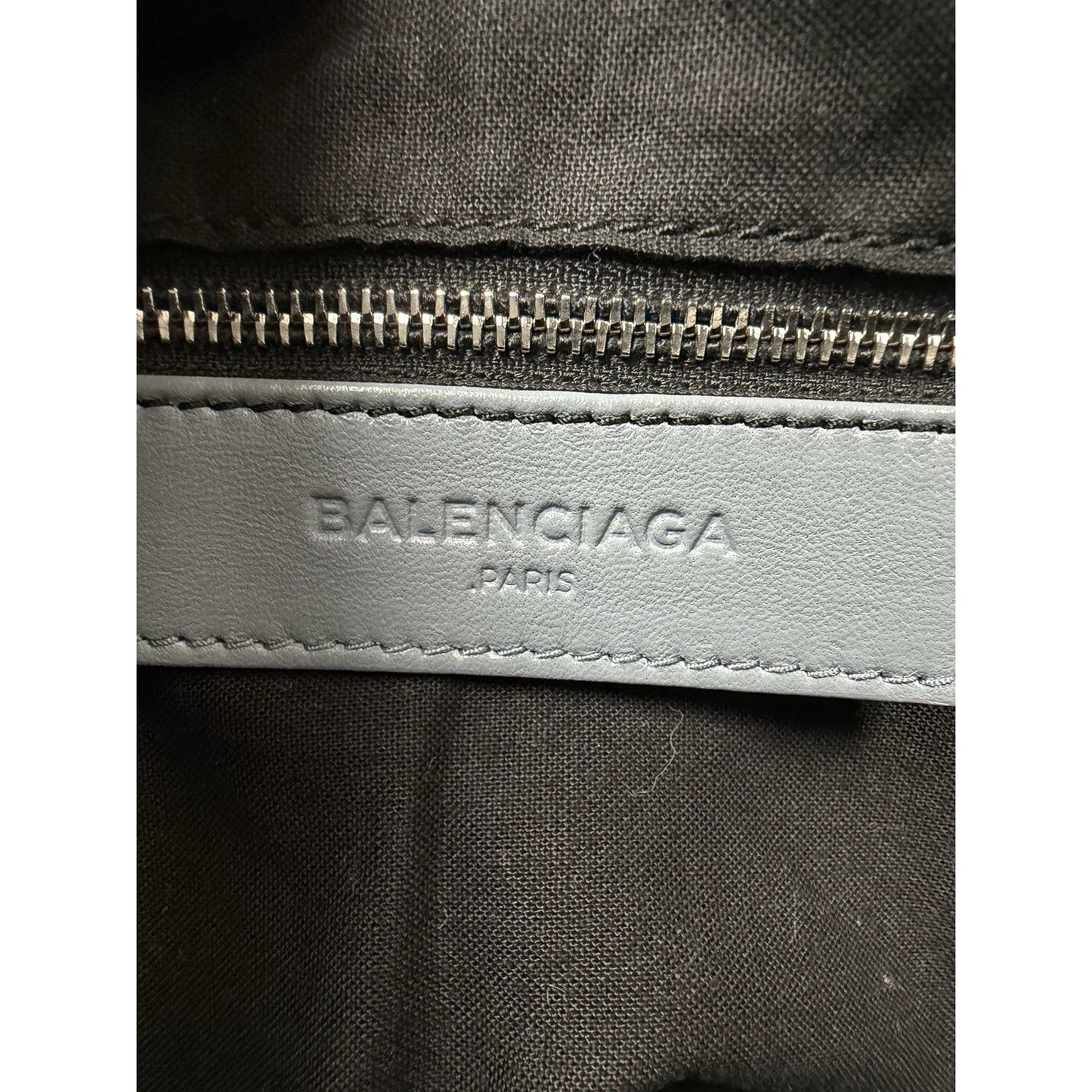 Balenciaga Motocross Classic City Shoulder Bag Medium in Grey Leather S