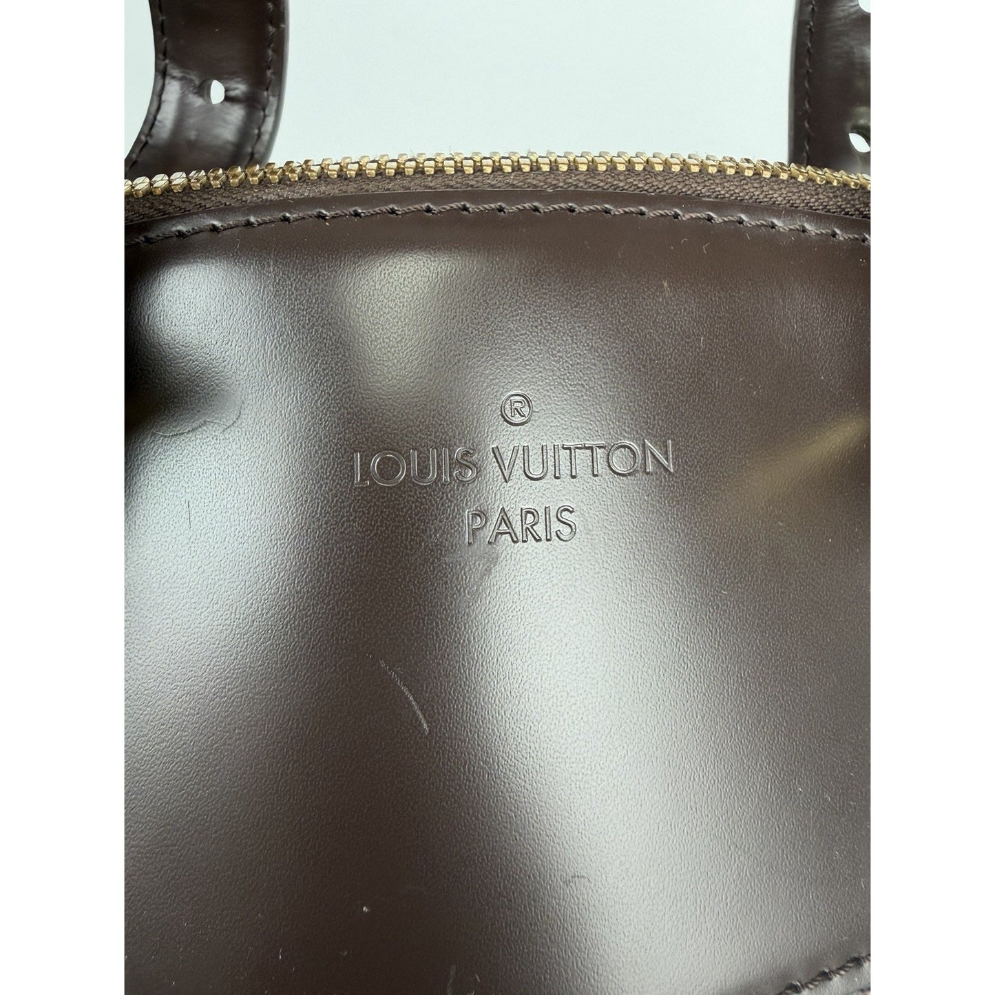 Louis Vuitton Verona MM Damier Ebene Shoulder Bag Brown Coated Canvas 2010 S14