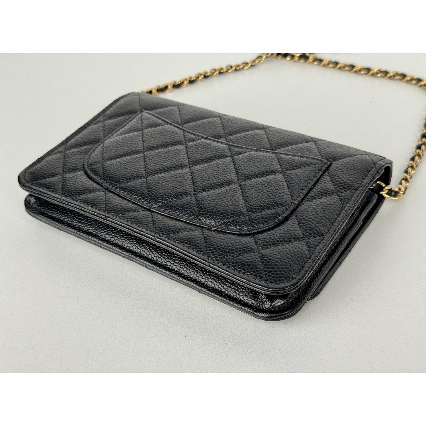 Chanel Classic Wallet on Chain in Black Caviar Leather