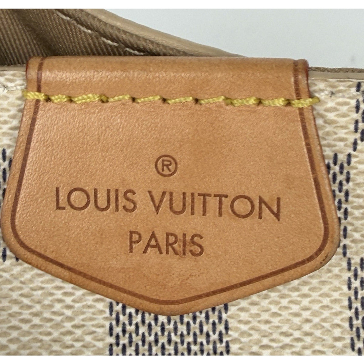 Louis Vuitton Graceful PM Tote Shoulder Bag in Damier Azur Coated Canvas 2018 S