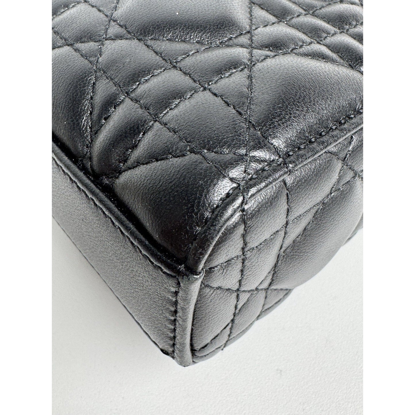 Dior Medium Lady D-Joy Black Quilted Leather Shoulder Bag D-1