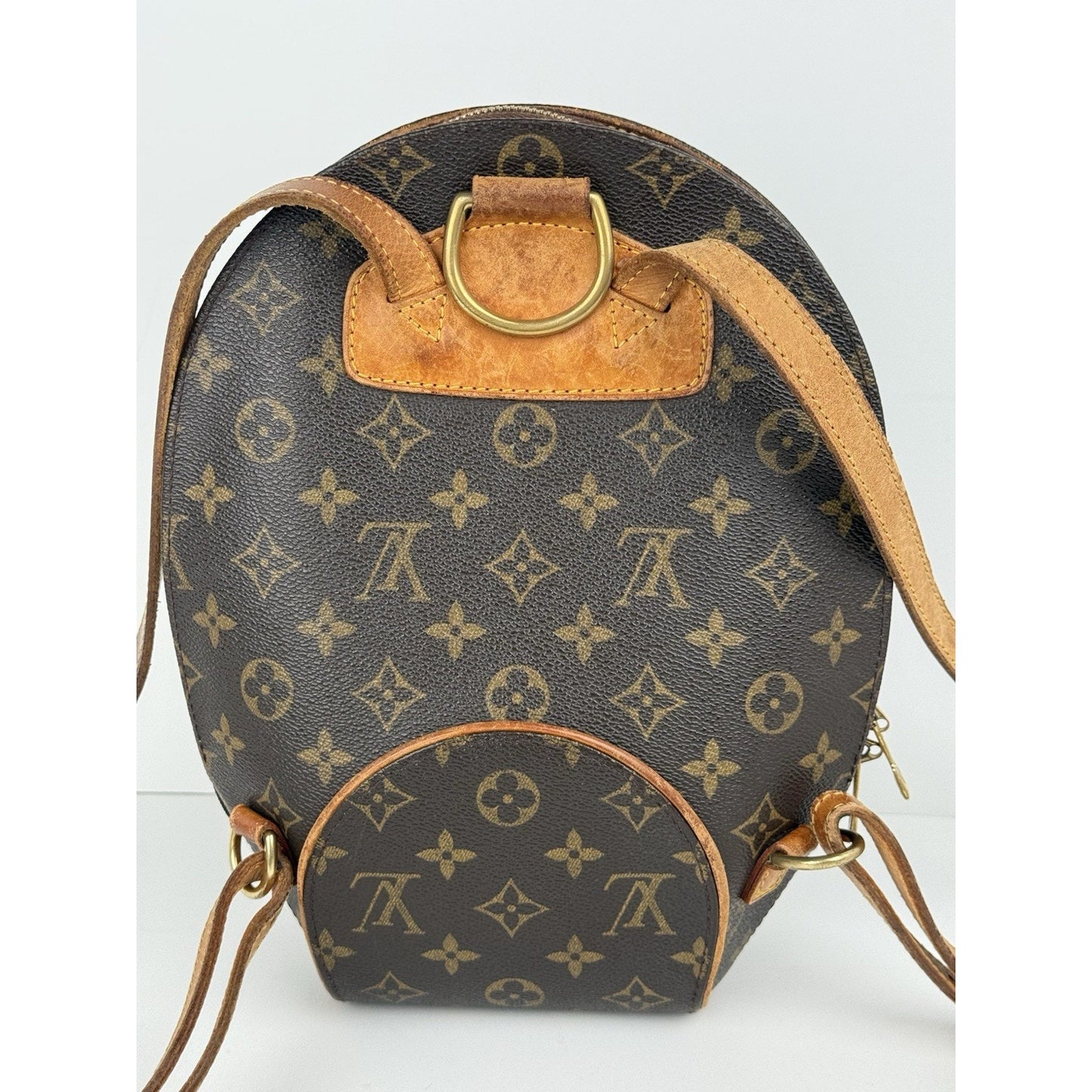 LOUIS VUITTON Ellipse Sac à Dee Brown Monogram Coated Canvas Women"s Backpack