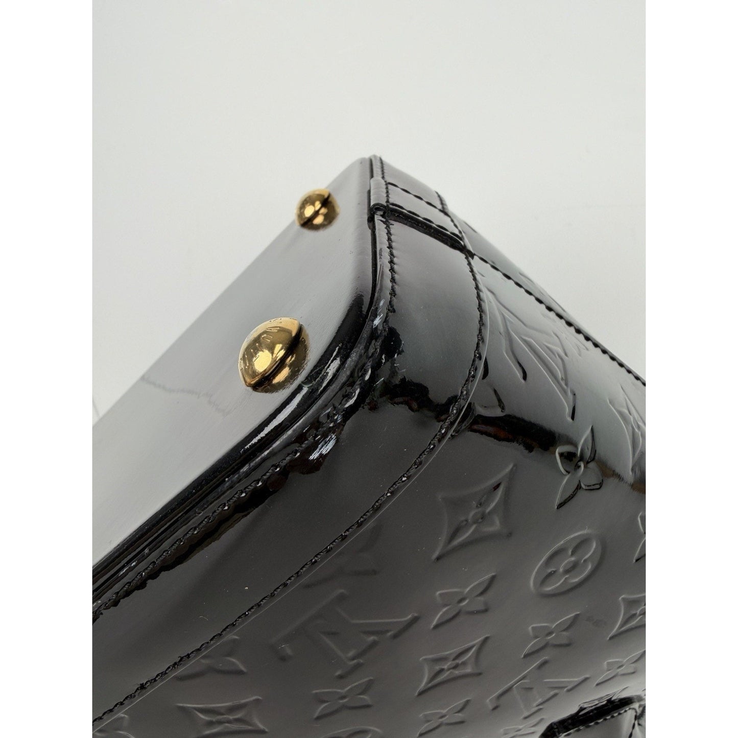 Louis Vuitton Monogram Vernis Lockit PM Handbag in Black Patent Leather 2014