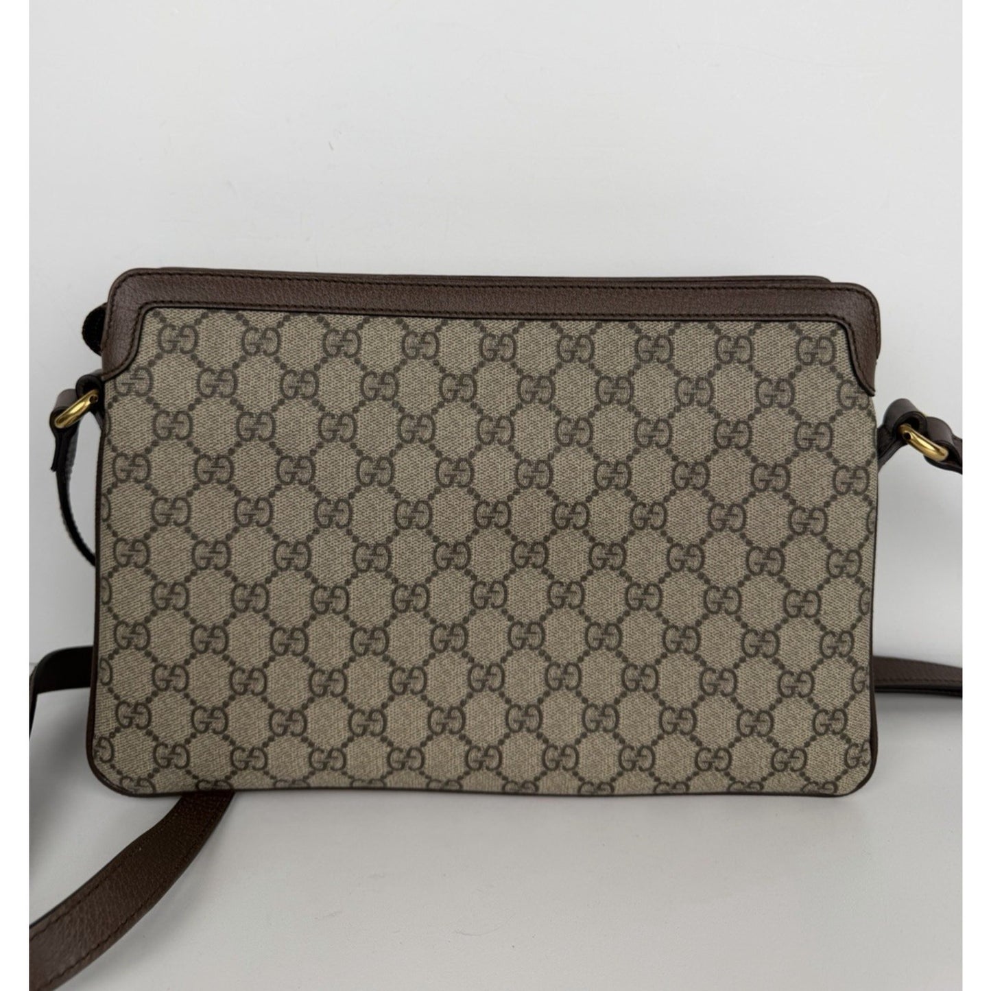 Gucci Ophidia Crossbody Bag Medium in Brown GG Supreme Coated Canvas S