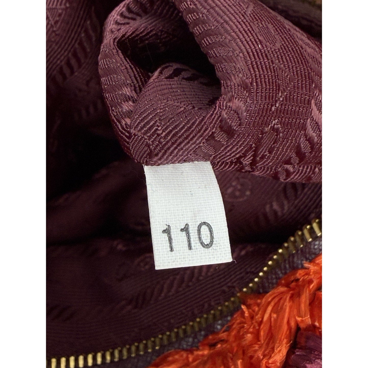 Prada Raffia Crochet Tote Bag in Striped Vibrant Orange & Rich Purple S