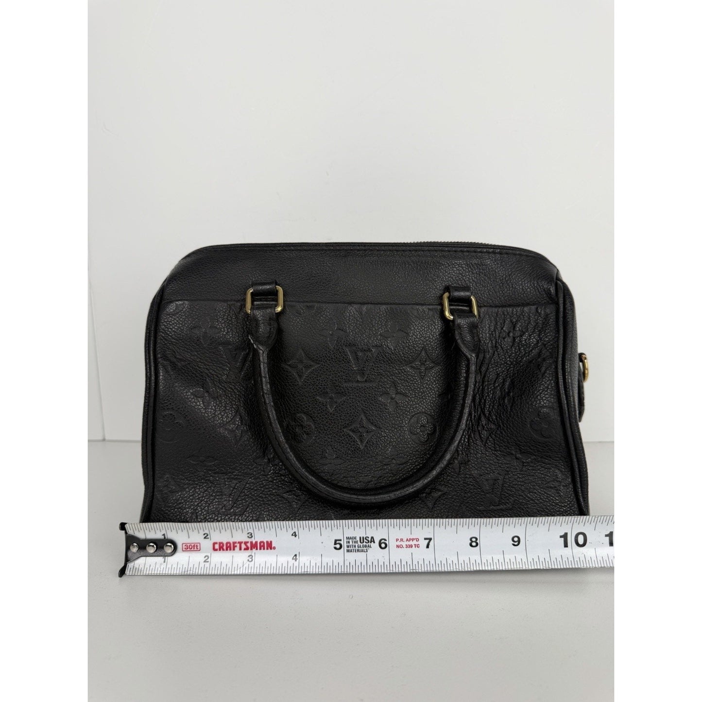 Louis Vuitton Speedy Bandouliere Bag 25 Black Monogram Leather 2016 S10