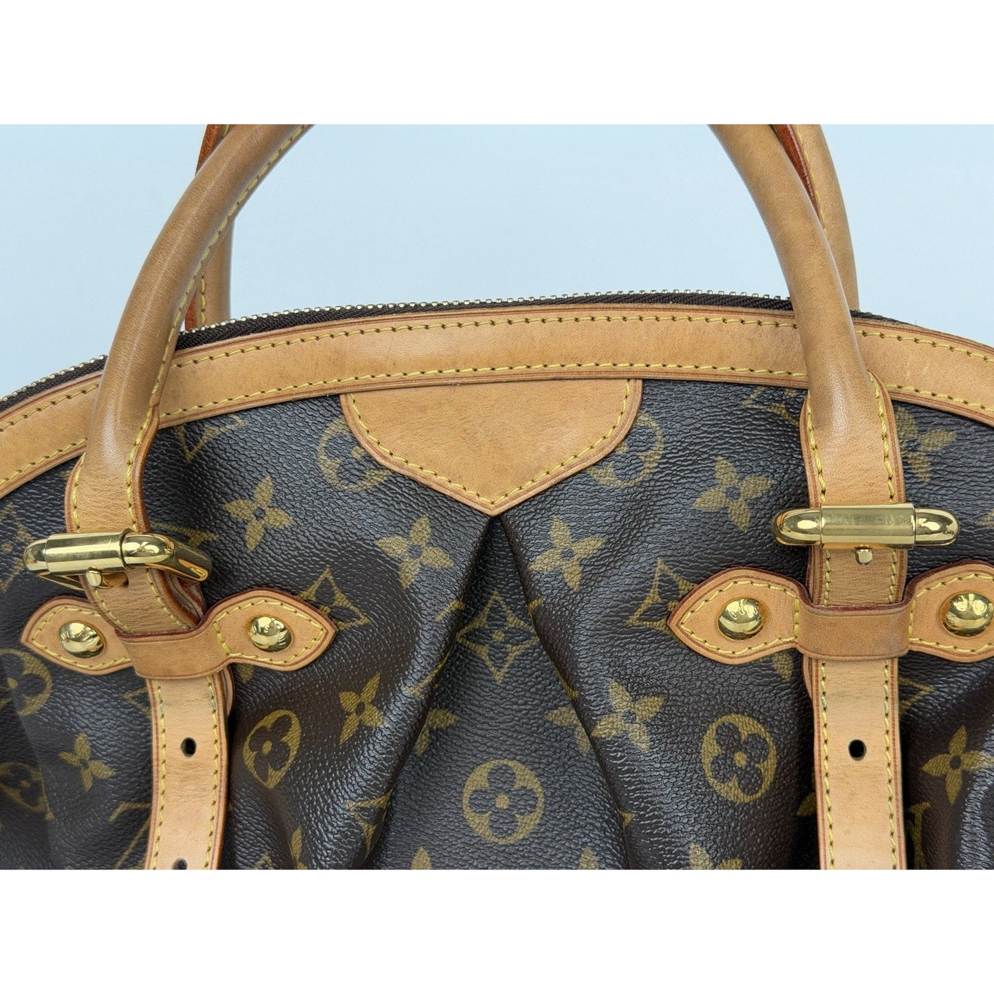 Louis Vuitton Monogram Tivoli GM Handbag in Brown Monogram Coated Canvas 2009