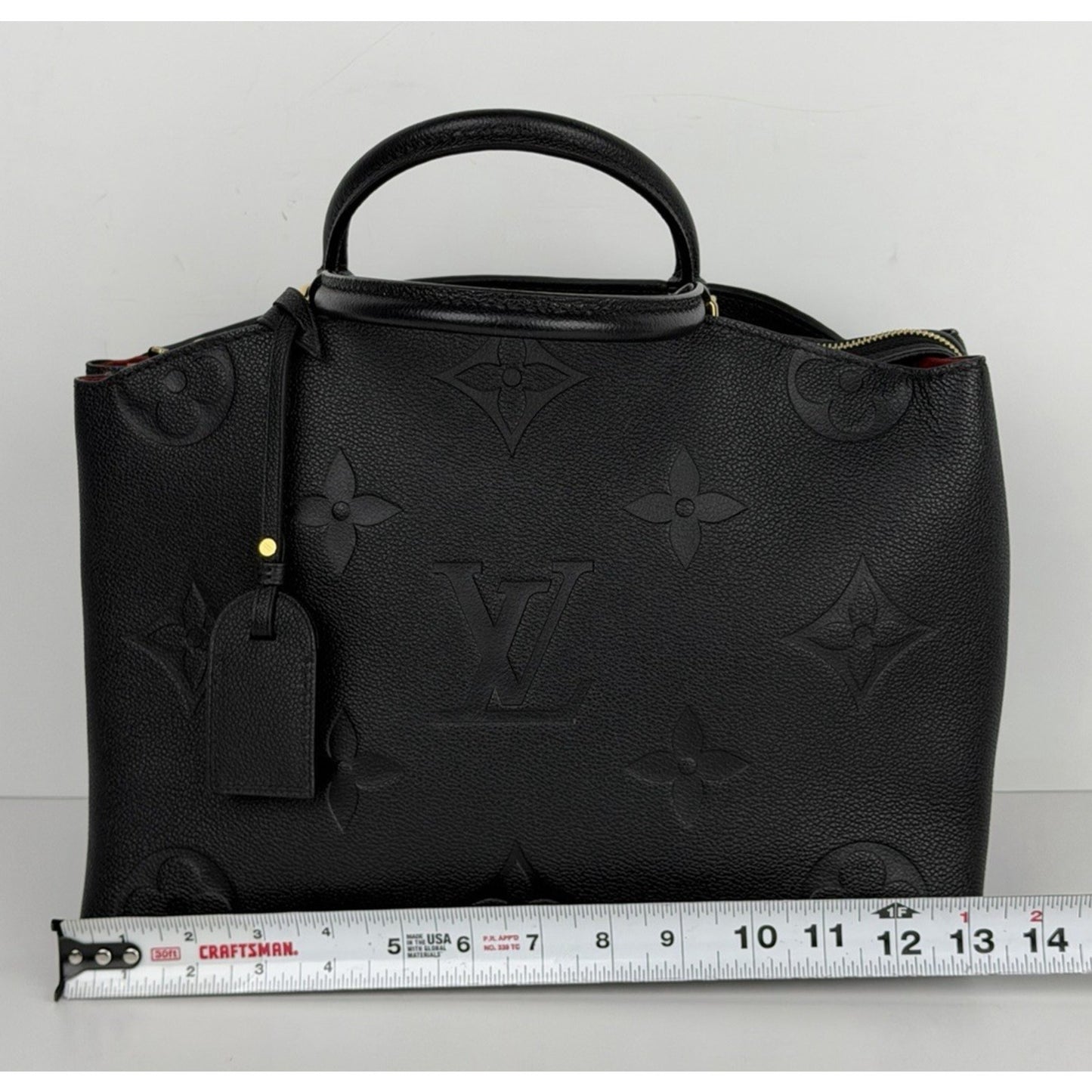 Louis Vuitton Grand Palais Shoulder Bag Black Monogram Empreinte Leather NFC F1