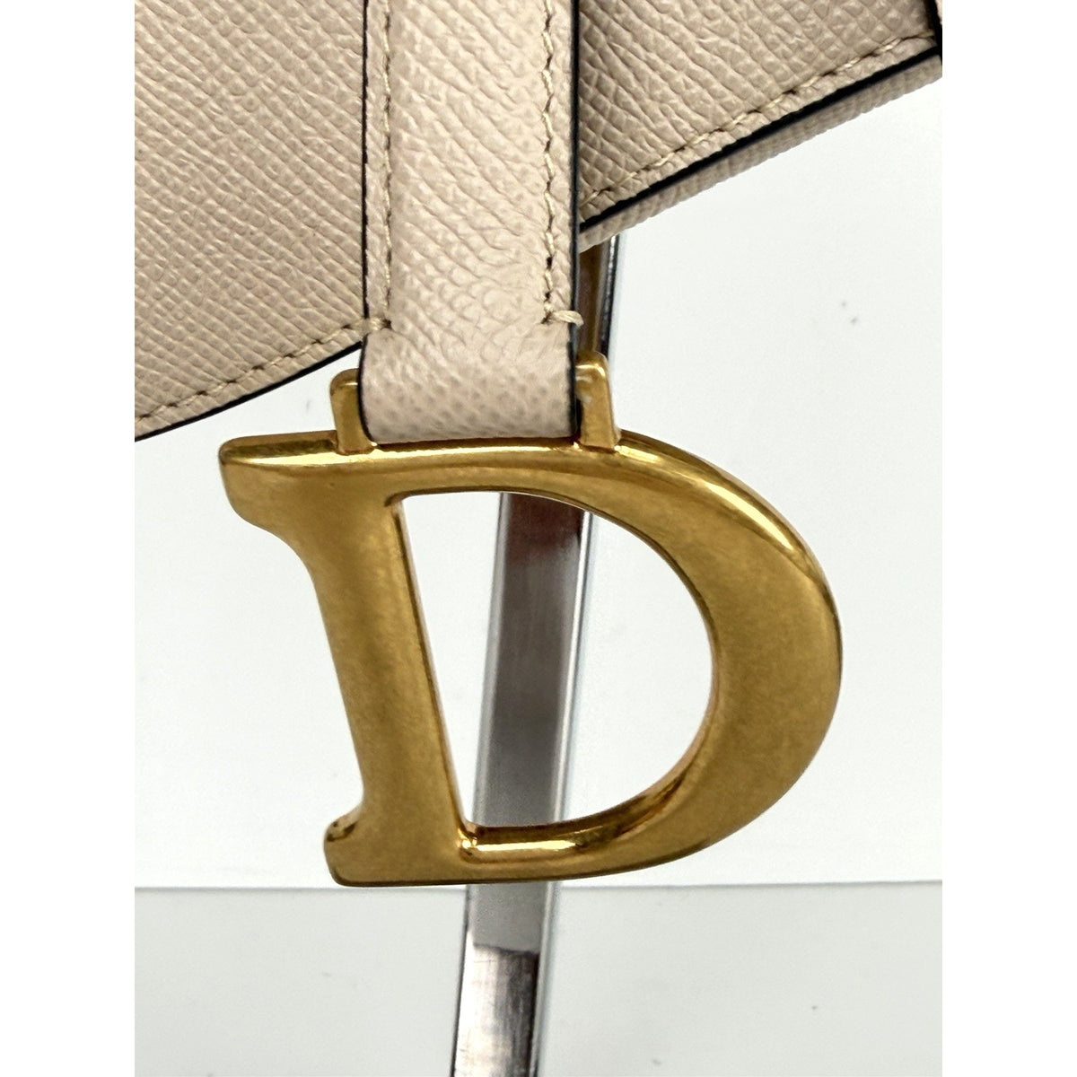 Christian Dior Saddle Bag in Beige Latte Grained Calfskin Leather 2025 D-05