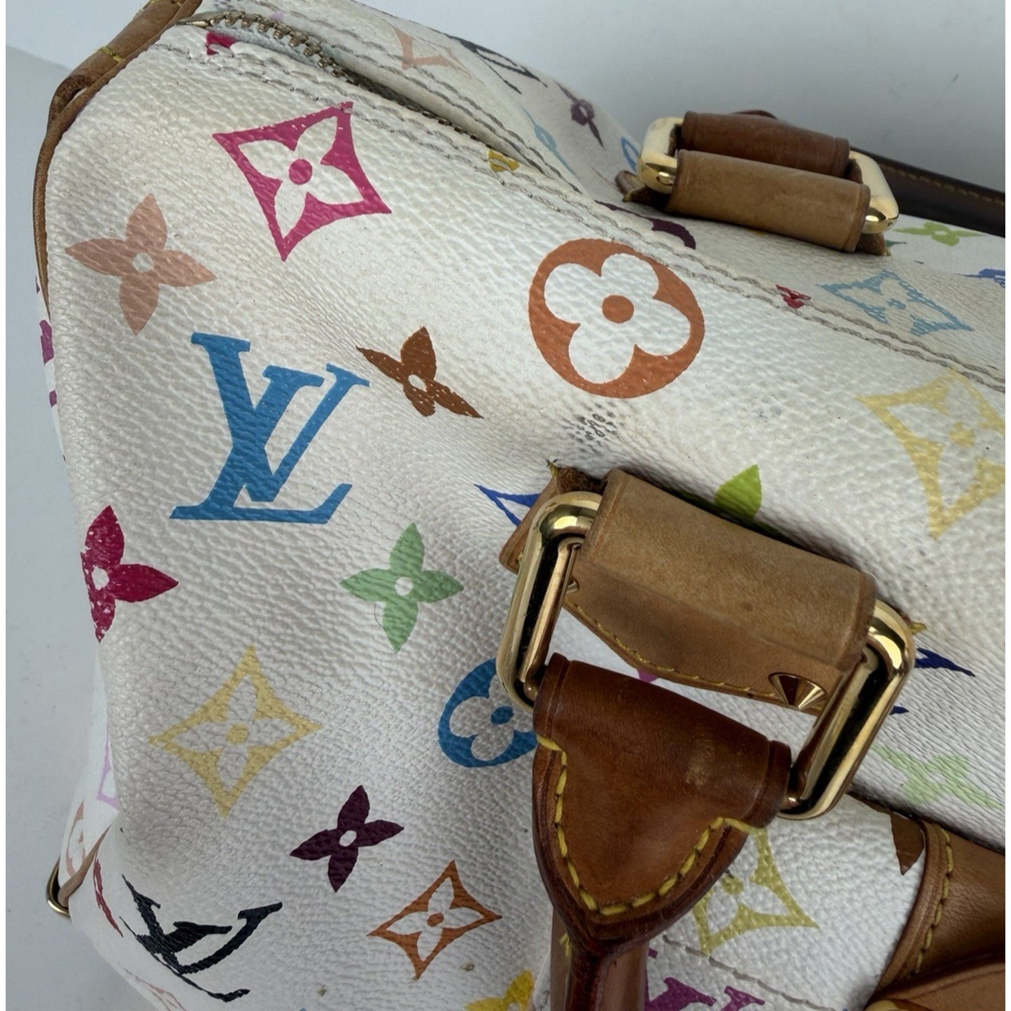 Louis Vuitton x Takashi Murakami Speedy Bag 30 in Monogram Multicolore 2004 S-08