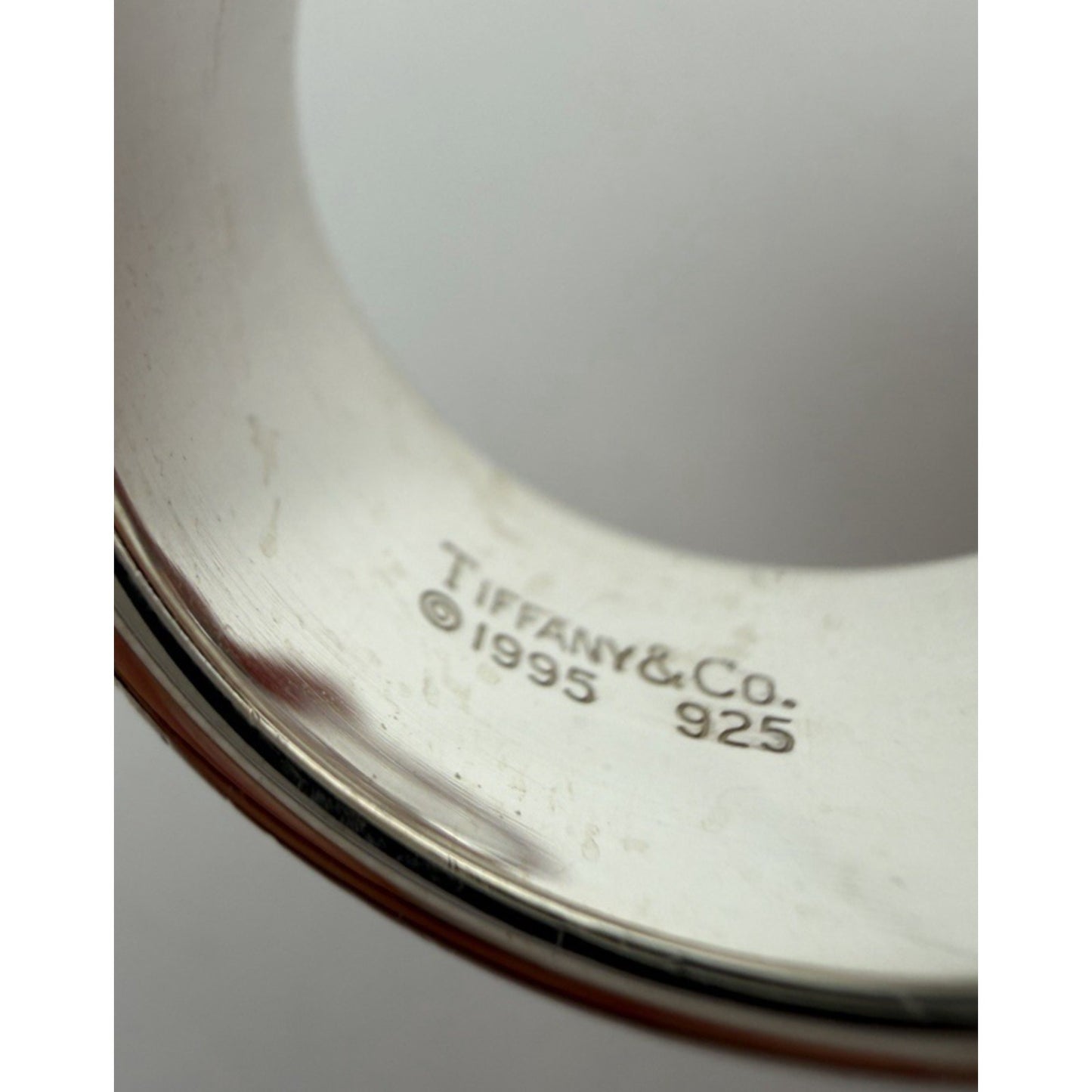 Tiffany & Co. Atlas Sterling Silver 925 Ring Roman 6mm Band Size 11.5