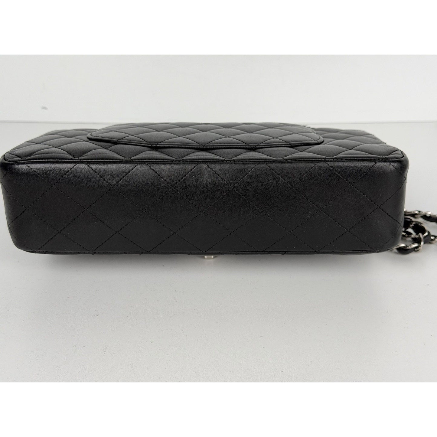 CHANEL Classic Double Flap Bag Medium Black Caviar Leather 2011