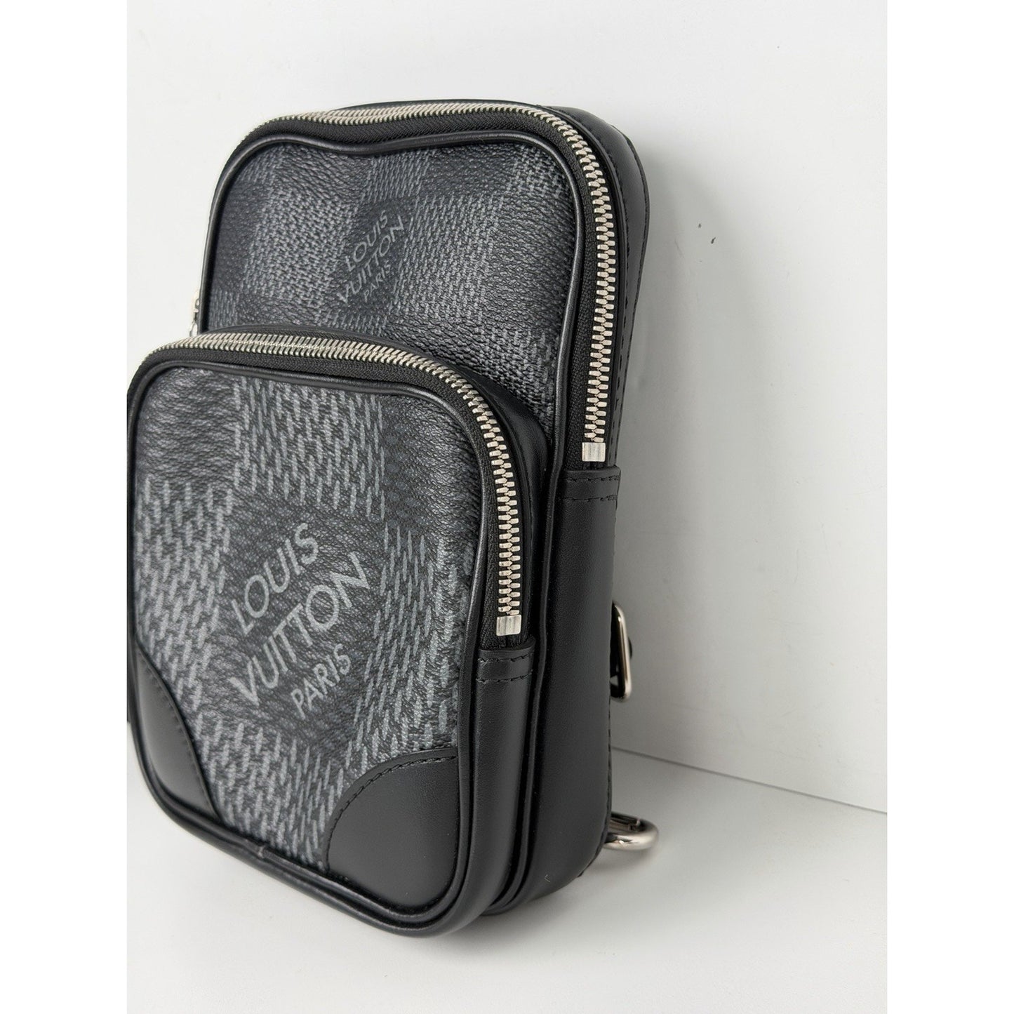Louis Vuitton Amazone Sling Bag Damier Graphite 3D Coated Canvas NFC 2021 C3