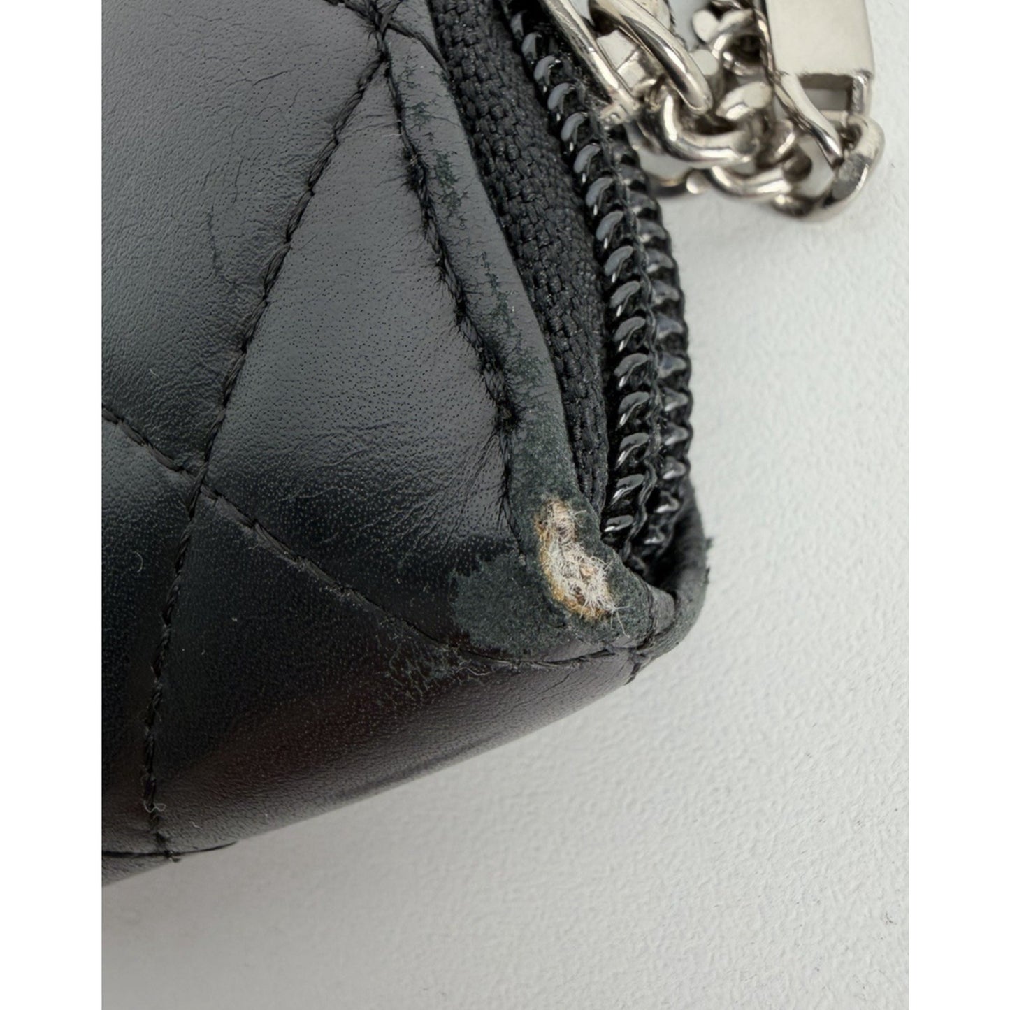 Chanel Cambon Wallet Ligne Quilted Calfskin Leather & Large CC 2009-2010 S15