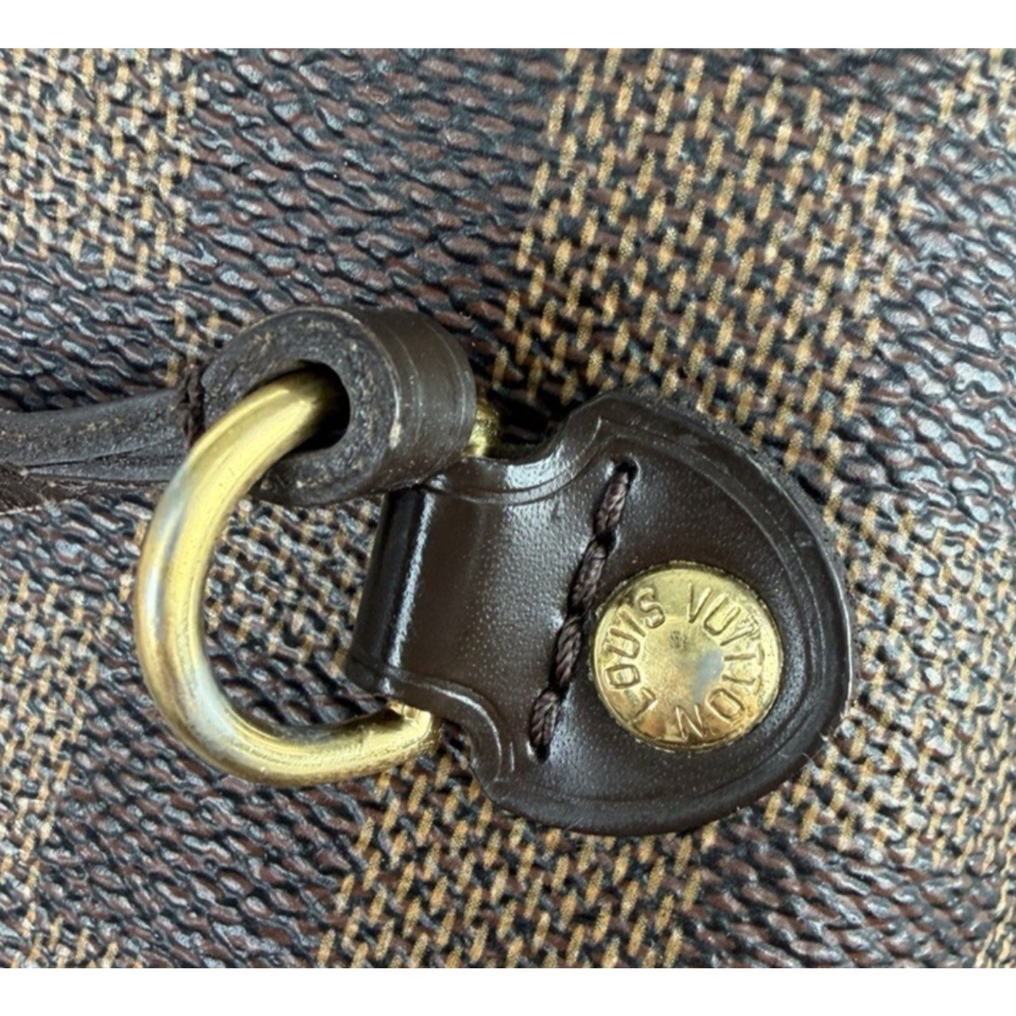 Louis Vuitton Neverfull MM Tote Bag in Damier Ebene Coated Canvas 2010 S