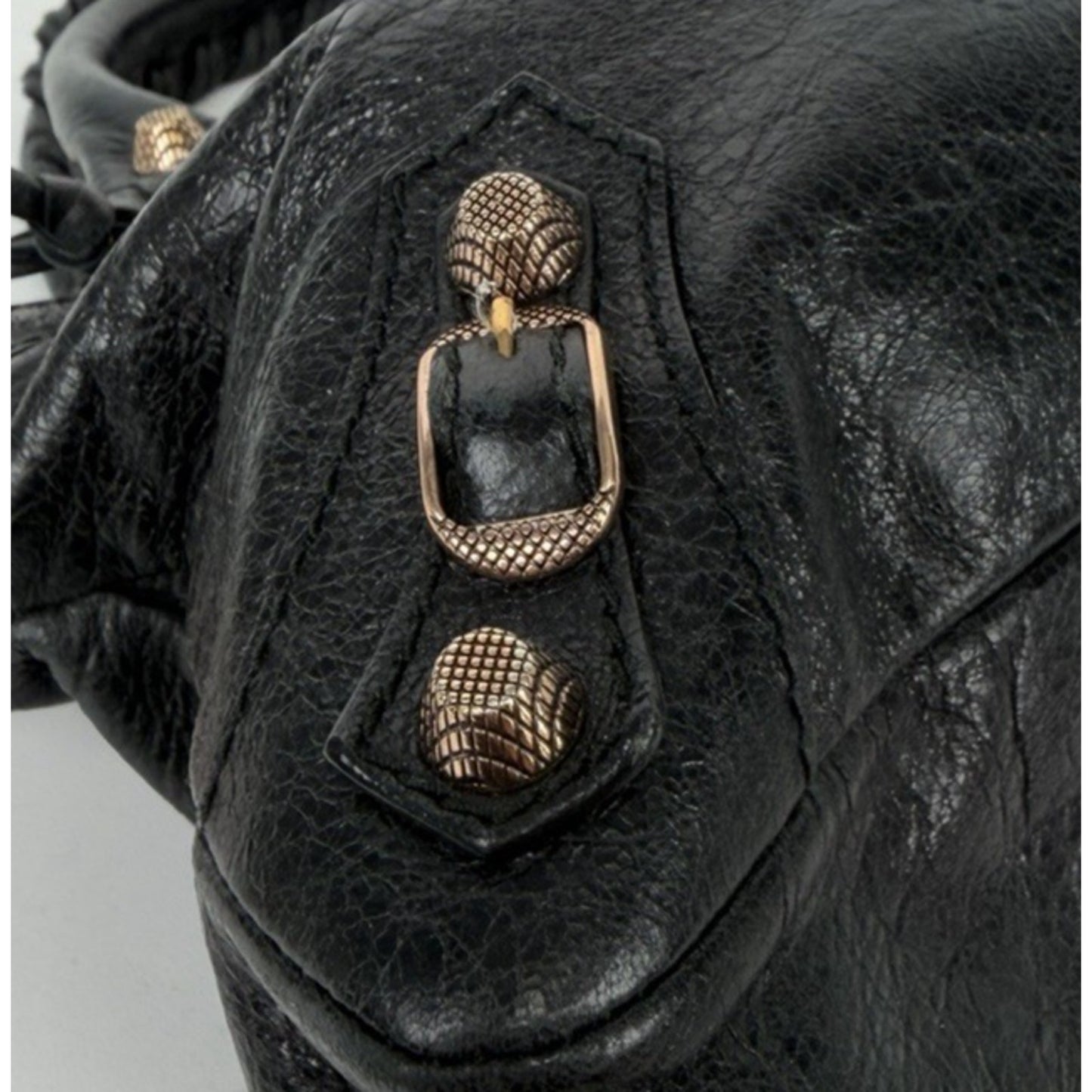 Balenciaga Agneau Giant 12 Mini City in Black Leather and Gold-Tone Hardware S12