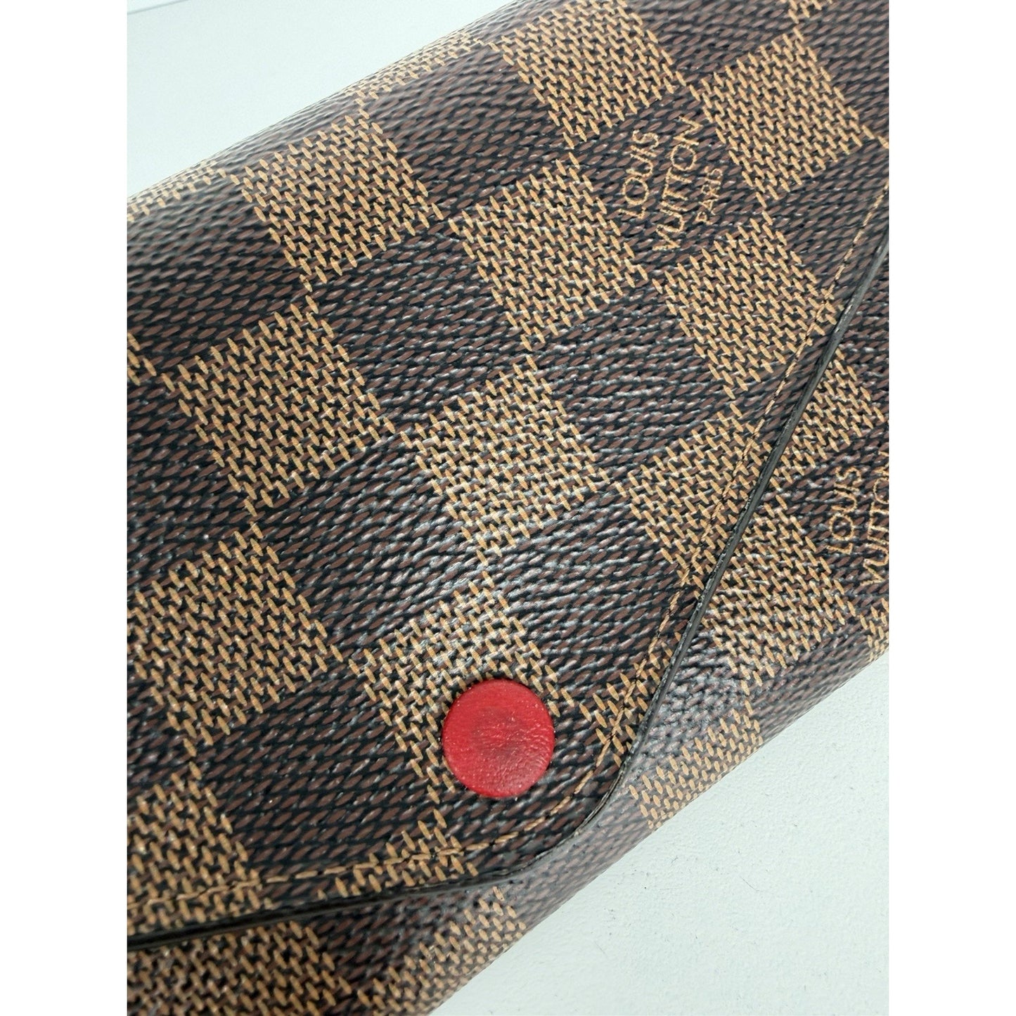 Louis Vuitton Josephine Wallet in Damier Ebene Coated Canvas with Pouch 2019