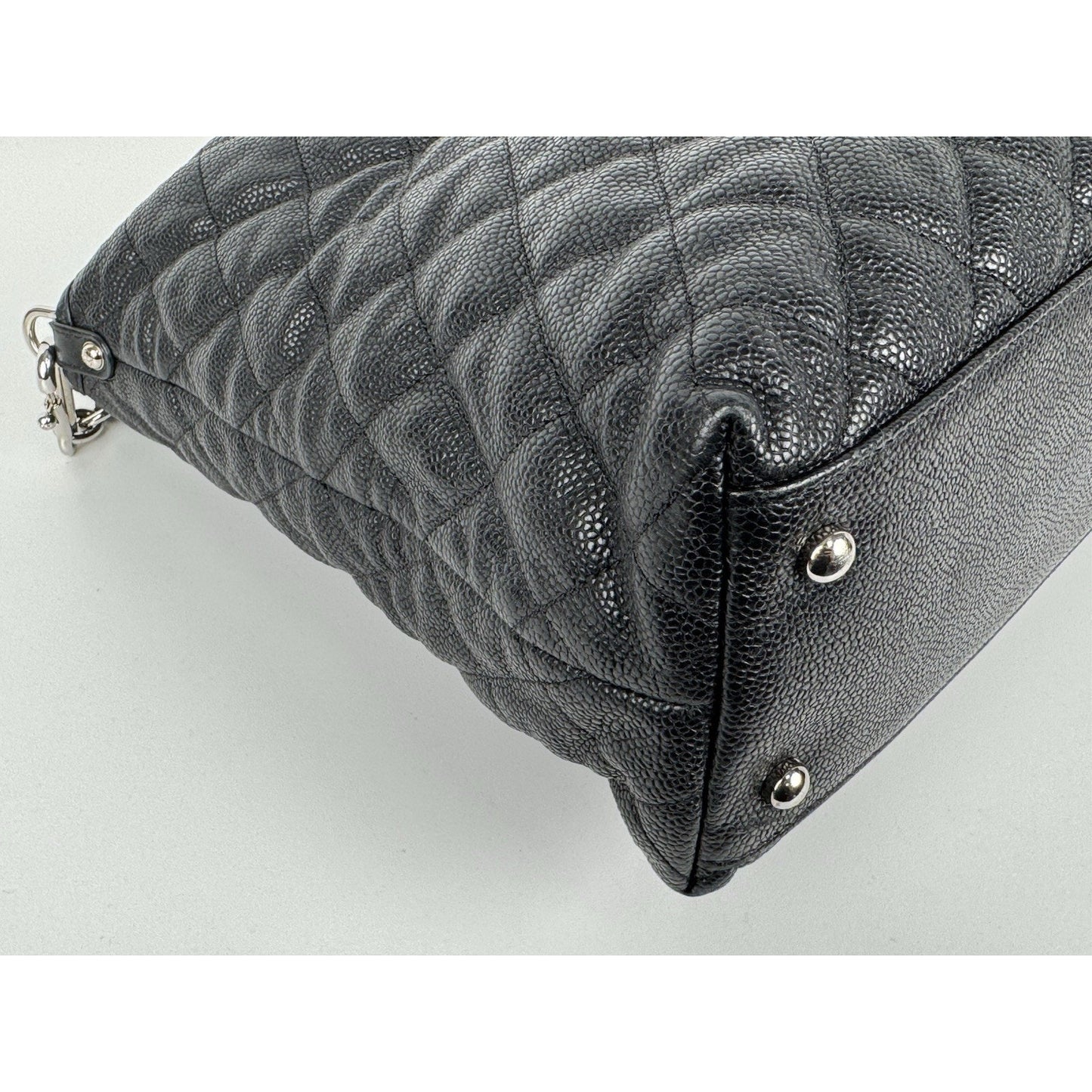 Chanel French Riviera Hobo Caviar Leather Black B-6