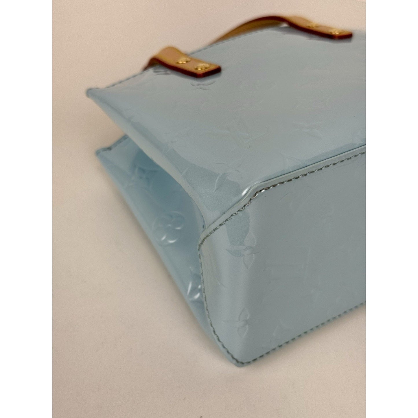 Louis Vuitton Reade PM NM Sky Blue Vernis Leather Tote