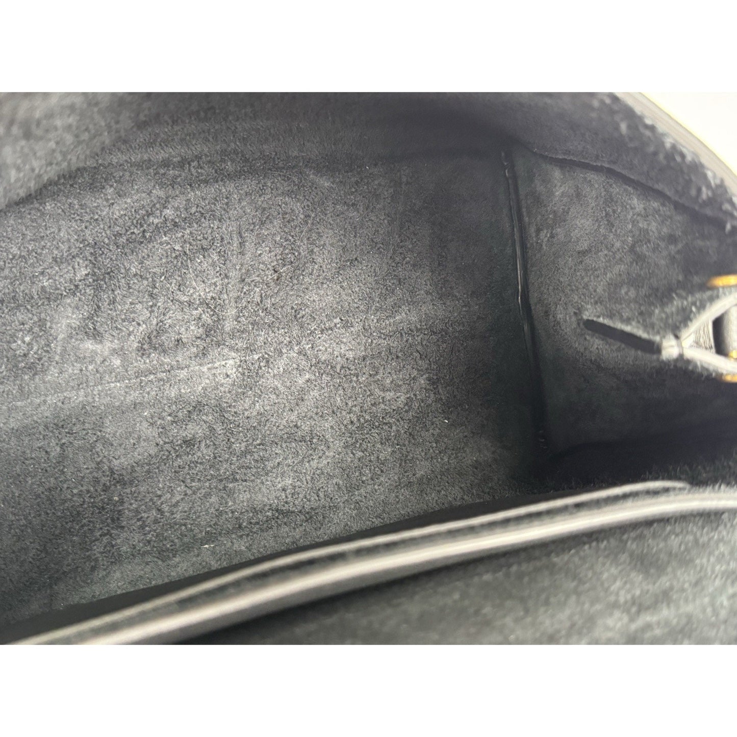 Khaite Audrey Shoulder Bag in Black Grained Leather D-9