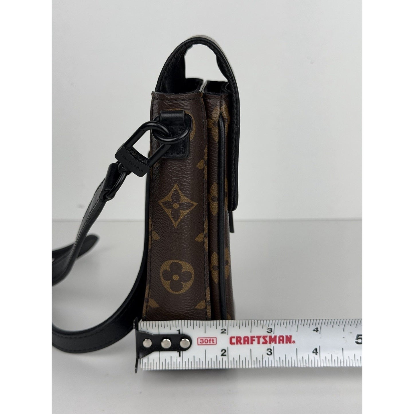 Louis Vuitton Crossbody S Lock Brown Monogram Coated Canvas NFC D5