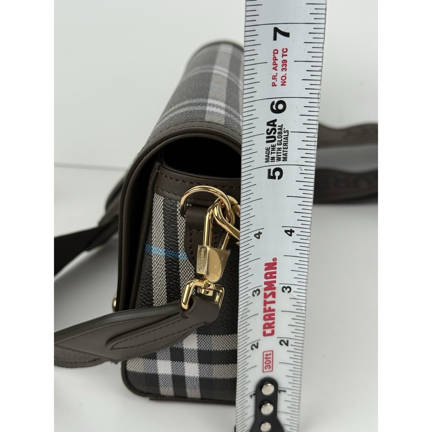 Burberry Top Handle Note Bag in Snug Dark Green Shoulder Bag