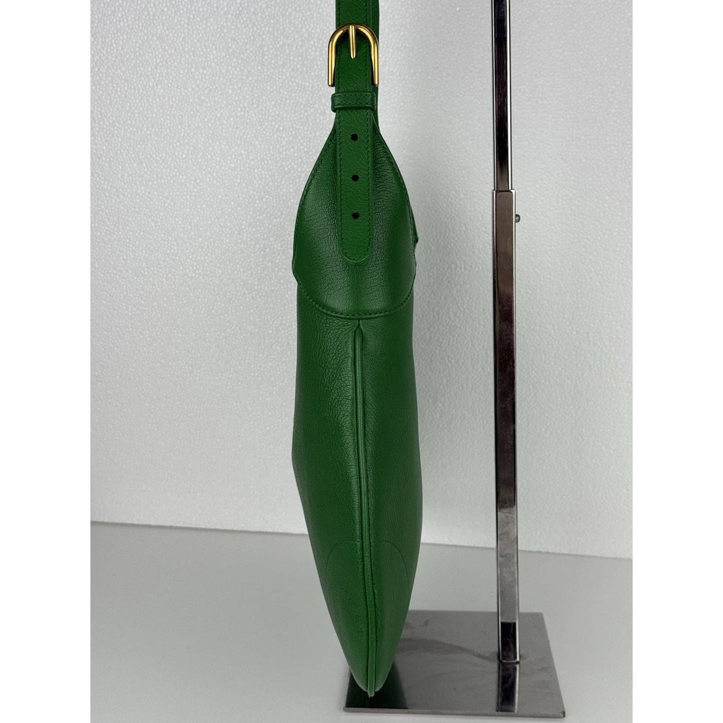 GUCCI Aphrodite GG 2 Way Shoulder Bag Green Calfskin Leather