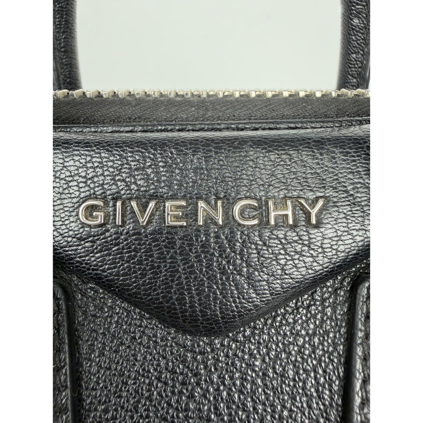 Givenchy Mini Antigona Bag in Black Grained Goatskin Leather S04