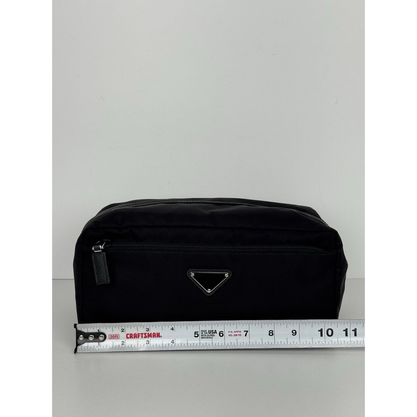 Prada Re Nylon and Saffiano Leather Travel Pouch E-2