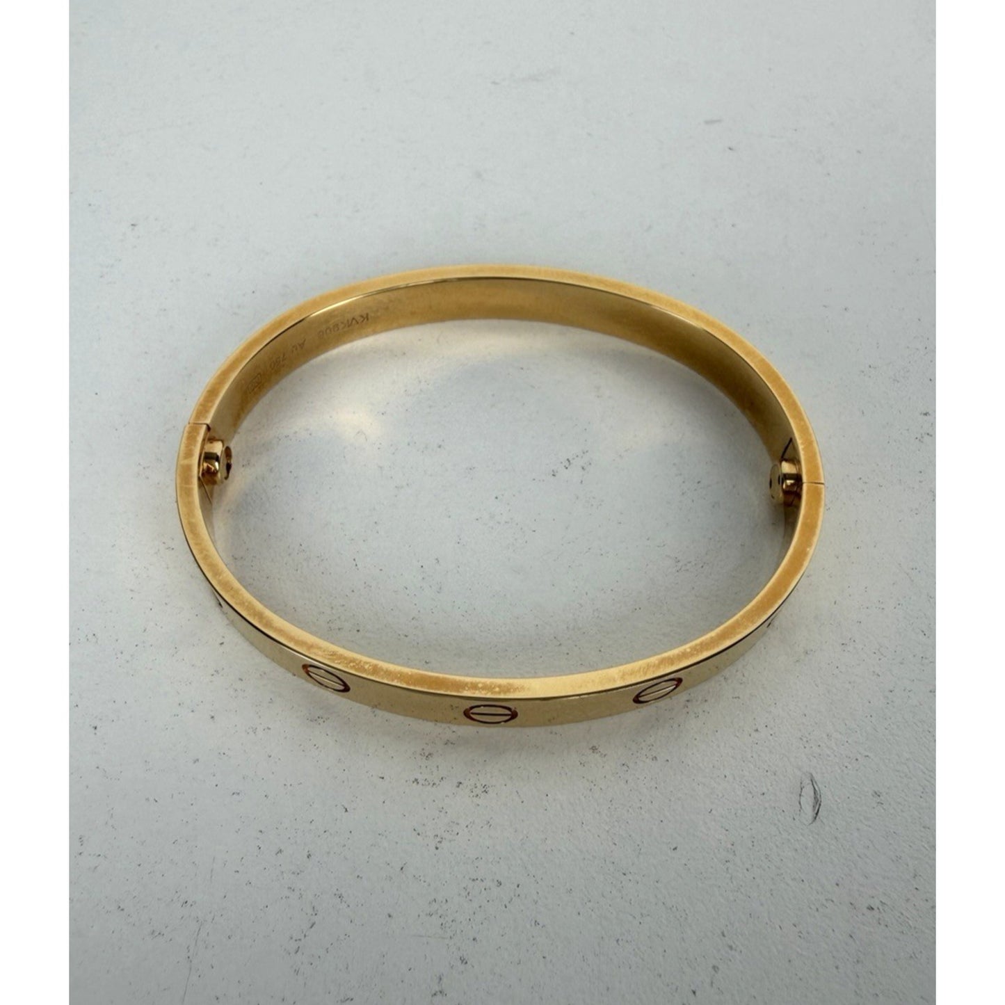 Cartier Love Bracelet Classic Model in 18k Yellow Gold Size 16