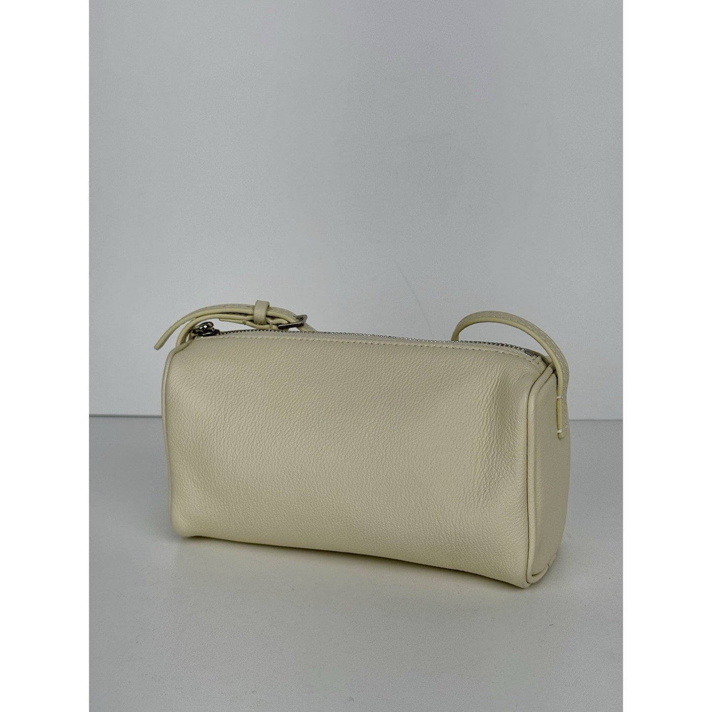 The Row 90s Bag White Leather Silver Hardware